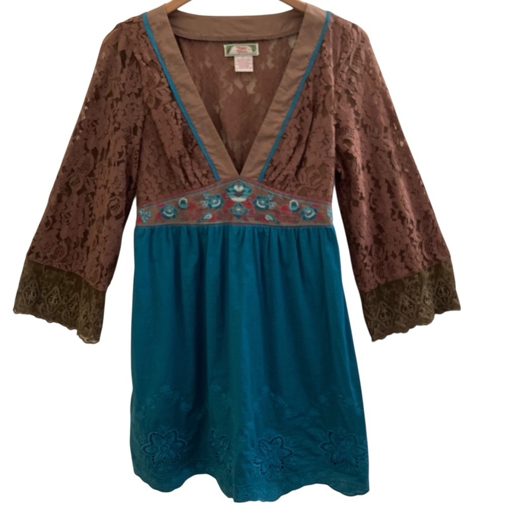 Flying Tomato Lace Boho Empire Waist Dress – Size L Juniors